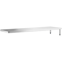 Regency 78 inch x 21 inch Stainless Steel Dish Table Undershelf for 7' Dish Tables