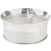 Tellier P10020 5/64" Perforated Replacement Sieve for 15 Qt. Food Mill on Stand - Tinned Steel
