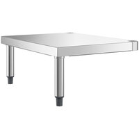 Regency 18 inch x 21 inch Stainless Steel Dish Table Undershelf for 2' Dish Tables