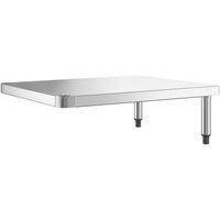 Regency 30 inch x 21 inch Stainless Steel Dish Table Undershelf for 3' Dish Tables