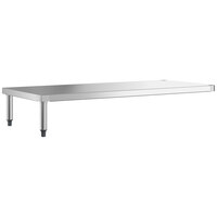 Regency 54 inch x 21 inch Stainless Steel Dish Table Undershelf for 5' Dish Tables