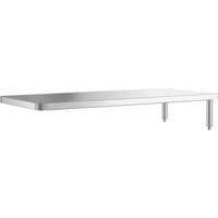 Regency 54" x 21" Stainless Steel Dish Table Undershelf for 5' Dish Tables