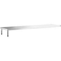 Regency 90 inch x 21 inch Stainless Steel Dish Table Undershelf for 8' Dish Tables