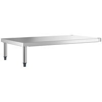 Regency 42 inch x 21 inch Stainless Steel Dish Table Undershelf for 4' Dish Tables
