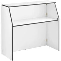 Lancaster Table and Seating 4' Foldaway Bar with White Laminate Finish