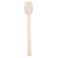 Thunder Group 10" Beige Polycarbonate .75 oz. Solid Salad Bar / Buffet Spoon