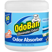 OdoBan 9735C61-14Z12 14 oz. Fresh Linen Solid Odor Absorber - 12/Case