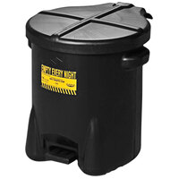 Eagle Manufacturing 14 Gallon Black Hands-Free Oily Waste Can 937FLBLK