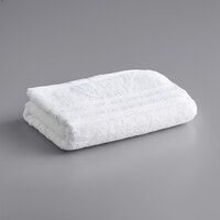 Welspun Hygrocotton 27 inch x 54 inch White Cotton / Poly Bath Towel 17 lb. - 36/Case