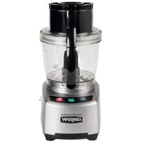 Waring WFP16S 4 Qt. Clear Batch Bowl Food Processor with Vegetable Prep Lid Chute & 2 Discs - 2 hp