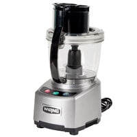 Waring WFP16S 4 Qt. Clear Batch Bowl Food Processor with Vegetable Prep Lid Chute & 2 Discs - 2 hp