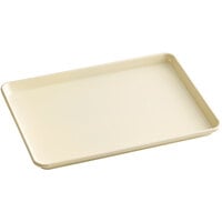 Baker's Lane Half Size 18 Gauge Non-Stick 13" x 18" Ivory Wire in Rim Aluminum Bun / Sheet Pan / Tray