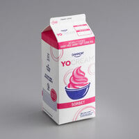 Dannon YoCream Low Fat Strawberry Lemonade Sorbet Mix 0.5 Gallon - 6/Case
