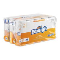 Lavex Just Enough 2-Ply Premium Half Sheet Paper Towel Roll, 90 Half Sheets/Roll - 15/Case