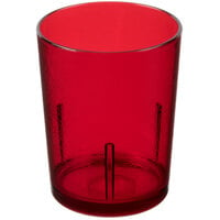 Cambro D14156 Del Mar 14 oz. Ruby Red Customizable SAN Plastic Tumbler - 36/Case