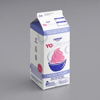 Dannon YoCream Non-Fat Classic Chocolate Frozen Yogurt Mix 0.5 Gallon - 6/Case