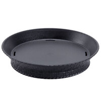GET RB-894 7 1/4 inch Black Round Plastic Fast Food Basket with Base - 12/Pack