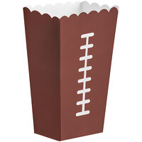 Amscan 7 1/2" x 3 1/2" x 2 1/4" Paper Football Large Snack Box - 96/Pack