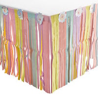 Amscan 29" x 10' Paper Enchanted Unicorn Table Skirt - 6/Pack