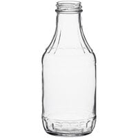 16 oz. Glass BBQ Sauce Bottle - 12/Case