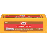 Kraft Sliced 120-Slice Sharp Cheddar Cheese 5 lb. - 4/Case