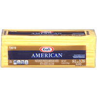 Kraft Ribbon 96-128-Slice White American Cheese 5 lb. - 4/Case
