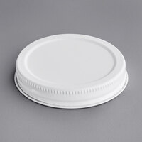 63/400 White Metal Lid with Plastisol Liner