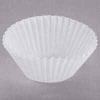 White Fluted Baking Cup 1 3/4 inch x 1 3/8 inch - 1000/Pack