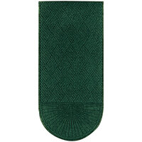 M+A Matting WaterHog Grand 3' x 5 1/2' Diamond Evergreen Mat with One End and Universal Cleated Backing