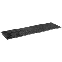 Choice 3' x 10' Black Rubber Anti-Fatigue Floor Mat with Beveled Edge - 1/2 inch Thick