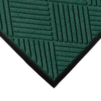 M+A Matting WaterHog Classic Diamond 2' x 3' Evergreen Mat with Classic Rubber Border and Universal Cleated Backing