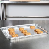 Durable Packaging 7000-45 16 1/2 inch x 11 5/8 inch Foil Cake Pan - 100/Case