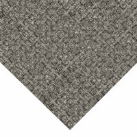 M+A Matting WaterHog 18 inch x 18 inch Square Medium Grey 1/4 inch Thick Waffle Carpet Tiles with Universal Cleated Backing - 12/Case