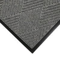M+A Matting WaterHog Eco Premier 2' x 3' Grey Ash Mat with Classic Rubber Border and Universal Cleated Backing