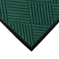 M+A Matting WaterHog Classic Diamond 2' x 3' Evergreen Mat with Classic Rubber Border and Smooth Backing