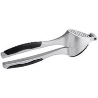 Choice 7 inch Chrome Easy-Clean Garlic Press with Grips
