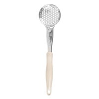 Vollrath 6432335 Jacob's Pride 3 oz. Ivory Perforated Round Spoodle® Portion Spoon