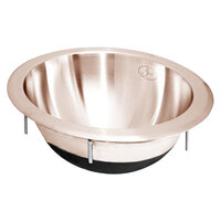 Just Manufacturing CU-CIR-ADA-16 Round Copper ADA Drop-In Sink Bowl - 18 1/4 inch