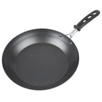 Vollrath 59920 11 inch Carbon Steel Non-Stick Fry Pan with SteelCoat x3 Coating and Black TriVent Silicone Handle