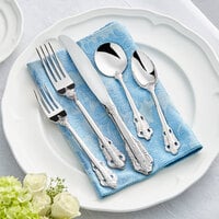 Sample - Acopa Ophelia 18/10 Stainless Steel Extra Heavy Weight Flatware 5 Piece Sample Set
