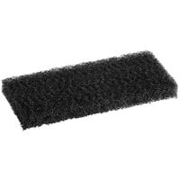 Lavex Janitorial 10 inch x 4 1/2 inch x 1 inch Black Multi-Purpose Scouring Pad - 5/Pack