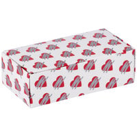 5 1/2" x 2 3/4" x 1 3/4" 1-Piece 1/2 lb. Heart Candy Box - 250/Case