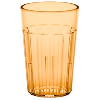 Cambro NT8153 Newport 7.7 oz. Amber Customizable SAN Plastic Tumbler - 36/Case