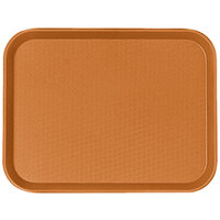 Cambro 1216FF166 12 inch x 16 inch Orange Customizable Fast Food Tray - 24/Case