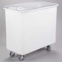 Cambro IB36148 34 Gallon / 540 Cup White Flat Top Mobile Ingredient Storage Bin with Sliding Lid