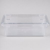 Rubbermaid FG330900CLR Clear Polycarbonate Food Storage Box - 18 inch x 12 inch x 6 inch