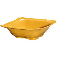 GET ML-131-TY New Yorker 4.25 qt. Tropical Yellow Square Catering Bowl - 13"