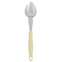 Vollrath 6414050 Jacob's Pride 14 inch Heavy-Duty Solid Basting Spoon with Yellow Ergo Grip Handle