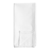 Intedge White 65/35 Polycotton Blend Cloth Napkins, 20" x 20" - 12/Pack
