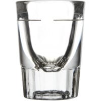 Libbey 5127/S0710 1.5 oz. Fluted Shot Glass with .75 oz. Pour Line - 12/Pack